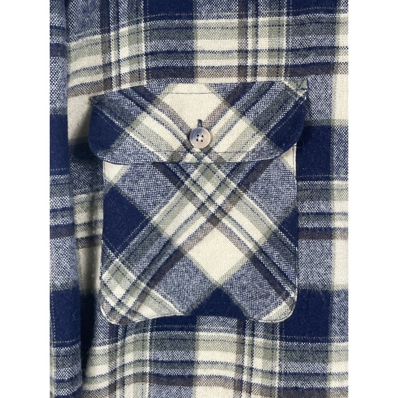 Vintage River Trade Men's Flannel Long Sleeve Shirt Size L - Picture 9 of 11